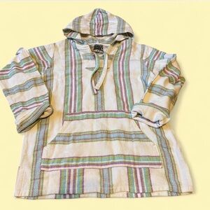 Striped Multicolor Baja Hoodie Sweatshirt